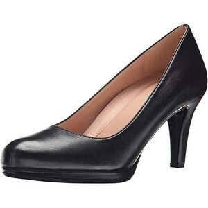 Naturalizer Womens Michelle Black Leather Pumps Size 7.5 - NEW 100% leather